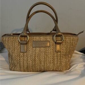 Burberry Raffia Bag Vintage